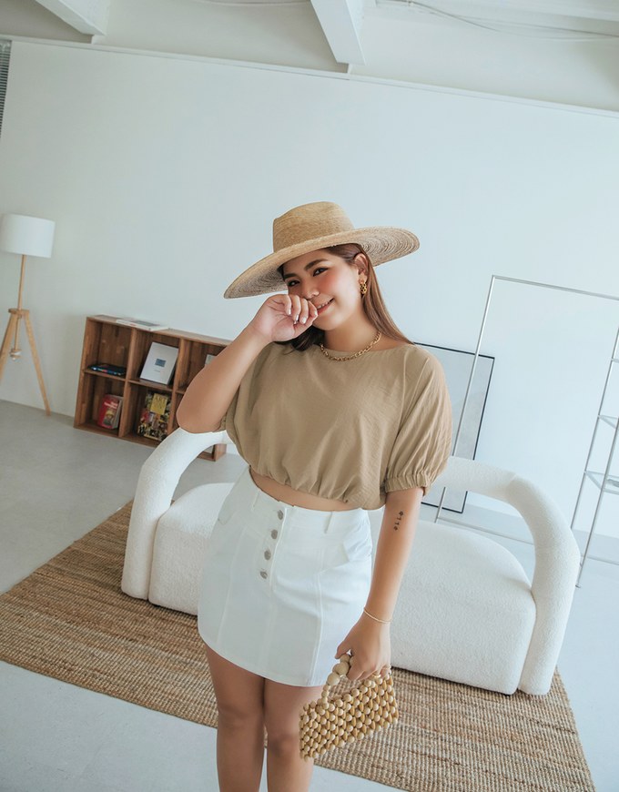 Edgy Chic High-Waisted Button-down Mini Skirt