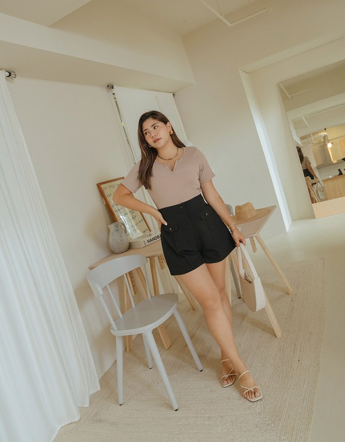 Casual Cool High-Waist Pleated Short